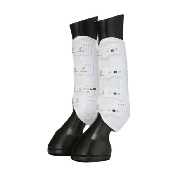 LeMieux Ultra Mesh Snug Boots Front, hvid