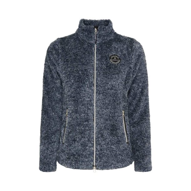 Equipage Miles Zip cardigan, Blue Fog